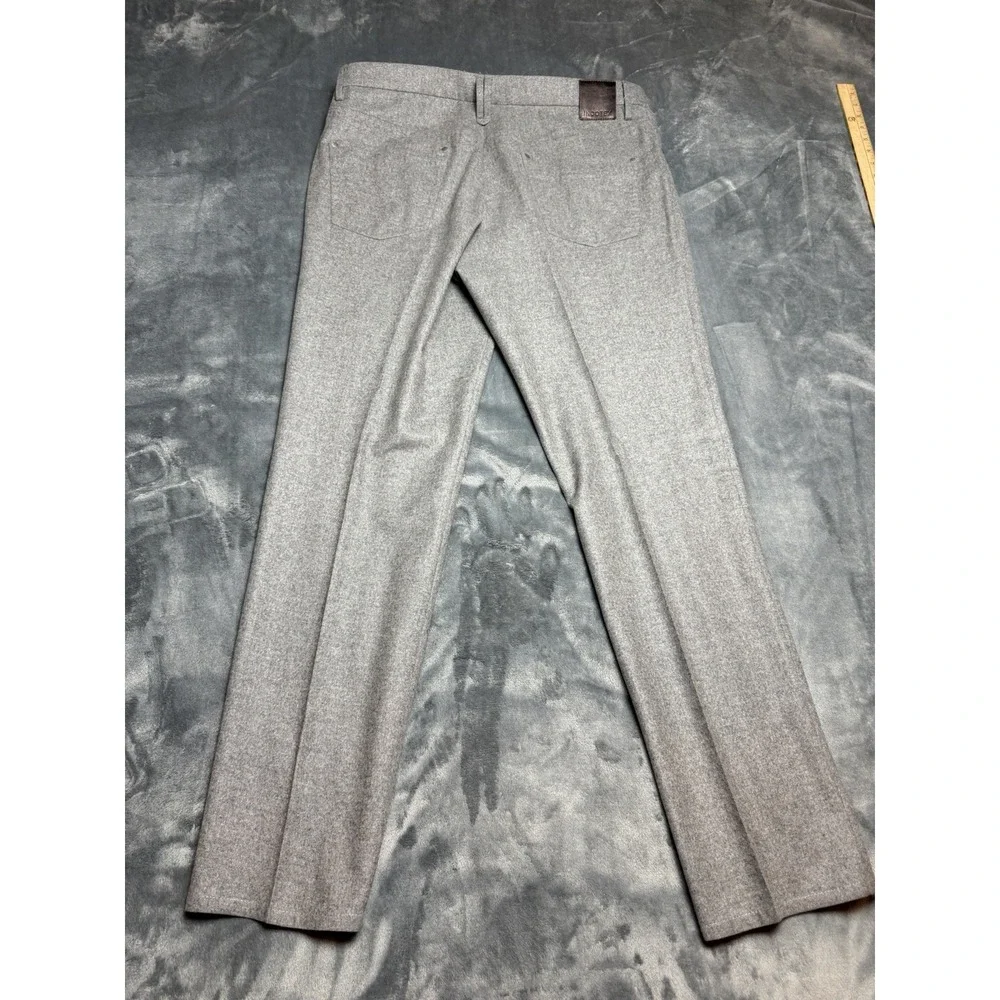 Incotex 5 Pocket Jean Cut Dress Pants Size 38x32 US Gray Cashmere Blend